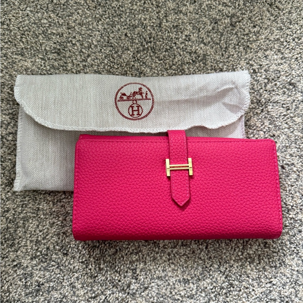 Pink Leather Wallet